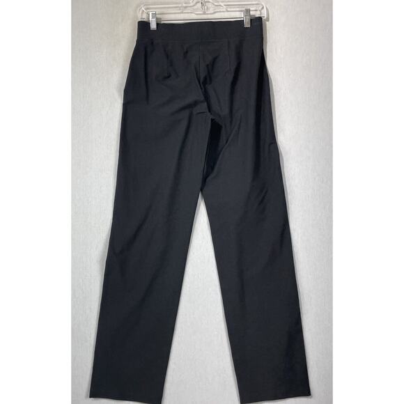 Eileen Fisher Pull-On Pants Womens Size XS Solid Black Career Professional - Picture 2 of 9